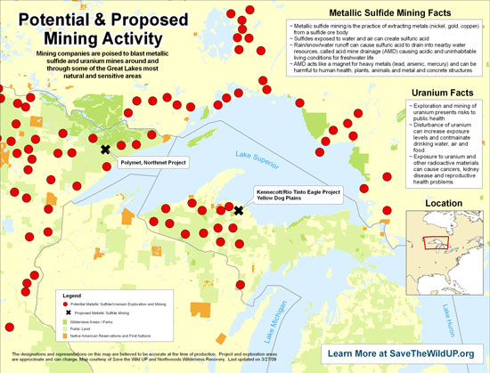 Potential and Proposed Mining Activity for the Great Lakes Region